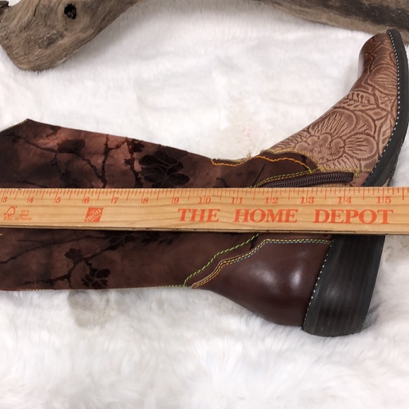 L'Artiste Laretilyn Boho Bohemian Festival Concert Western Cowgirl Boots Sz 40 - Picture 7 of 14